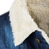 SM London Full Fur Blue Denim Jacket 10485