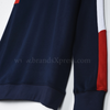 TMY Style Sleeve Navy Blue Terry Sweatshirt 10488