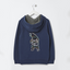 FF Bear Embroided Blue Hoodie 10490