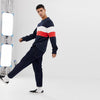 J&J Panel Stripe Navy Blue Sweatshirt 613