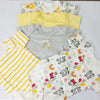 T.T Bear Baby Yellow Grey White 5 Pieces Body Suit 10929