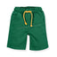 B.X Green Cotton Shorts With Yellow Cord 9535