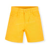 B.X Mango Yellow Button Cotton Shorts 9526