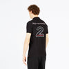 LA Martina Maserati Embroided Black Polo 10690