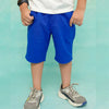 OM Street Ball Royal Blue Cotton Short 10791
