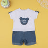 PNL Mickey Patch Denim Days Jumpsuit 10807