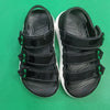 Zarza 3 Strap Black Sandals 10828
