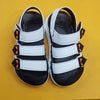 Zarza 3 Strap White Sandals 10829