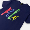 RL Color Splash Polo Logo Navy Blue Tshirt 10842
