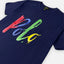 RL Color Splash Polo Logo Navy Blue Tshirt 10842