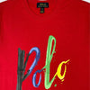 RL Color Splash Polo Logo Red Tshirt 10843