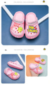 Fashion Side Print Dinosaurs Pink Clogs 9383