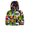 M Dreamer Cartoon Print Hooded Puffer Jacket 9808