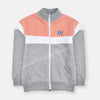 B.X Logo Color Block Peach & Grey Track Suit 9797