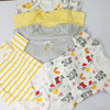 T.T Bear Baby Yellow Grey White 5 Pieces Body Suit 10929