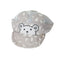 KKJ Happy Bear Embroided Detachable Grey Net Baby Cap 10934