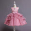 XB Top Embroidered Step Bottom Dark Pink Fairy Frock 9247