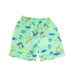 Chico Cute Island Surf Green Light Weight Shorts 10967