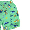 Chico Cute Island Surf Green Light Weight Shorts 10967