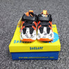 HLH Black & White Print Orange Shoes 10987