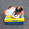 HLH Black & White Print Orange Shoes 10987