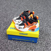 HLH Black & White Print Orange Shoes 10987