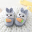 RG Aplic Carrot Warm Winter Grey Slippers 8148