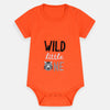 B.X Wild Little One Embroided Orange Body Suit 4204