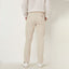 TS Soft Ivory Slim fit Cotton Chino With Belt 9546