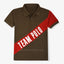 B.X Strips Brown Team Polo 9515