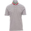 PYPR Italia Flag Full Collar Grey Polo 11008