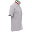 PYPR Italia Flag Full Collar Grey Polo 11008