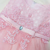 CN Embroided & Beeds Light Pink Fancy Frock 11021