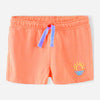 L&S Embossed Sun Print Orange Girls Shorts 11031