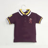 GRD Embroided Lion Logo Dark Maroon Polo Shirt 11105