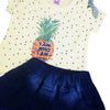 BR Reflecting Pineapple Yellow Top With Skirt 2 Piece Set 11201