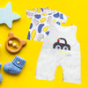 BM BE Applic Car Suiting Dungaree With Printed T-Shirt 11205