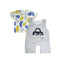 BM BE Applic Car Suiting Dungaree With Printed T-Shirt 11205