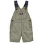 OSHKSH Striped Blue Contrast Shoulder Khaki Cotton Dungaree 11127
