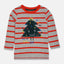 GRG Chirstmas Tree & Red Strips Long Full Sleeves T Shirt 10394