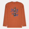 TX Skate Aplic Rust Full Sleeves T Shirt 10366