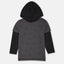 NDC Cool Dude Contrast Hood Full Sleeves Grey T Shirt 10381