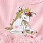 VKT Printed Unicorn Pink Platted Frill Frock 8717