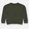 TU Quilted Plain Green Sweatshirt 10555