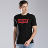 LVS Batwing Texture Logo Black TShirt