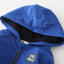 Wapy Cat Back Light Weight Royal Blue Hooded Zipper 7776