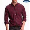 ON Slim Fit Red Check Classic Casual Shirts