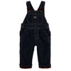 Osh Inside Red Check Dark Blue Denim Full Dungaree 3816