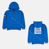 NVR MND Back Print Taken Royal Blue Zipper Hoodie 3155