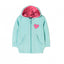 51015 Print Heart Turquoise Hoodie 3158